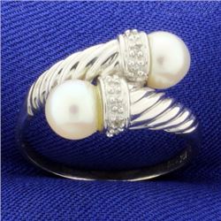 Pearl & Diamond Ring