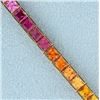 Image 2 : Multi Color topaz Line Bracelet