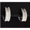 Image 1 : 2ct TW Diamond Hoop Earrings