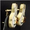 Image 2 : Citrine & Diamond Earrings