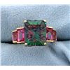 Image 1 : Mystic Topaz & Pink Quartz Ring