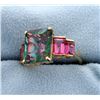 Image 2 : Mystic Topaz & Pink Quartz Ring