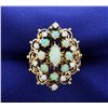 Image 1 : Vintage Opal & Diamond ring