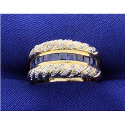 Sapphire & Diamond Ring