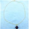Image 2 : Globe Pendant on 16 inch Gold Chain