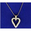 Image 1 : 1/2 ct TW Diamond Heart Pendant