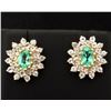 Image 1 : 2 ct TW Green Quartz Earrings