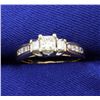 Image 1 : Princess Cut Diamond Ring .6 ct TW