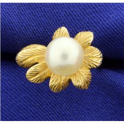 Flower Pearl Ring