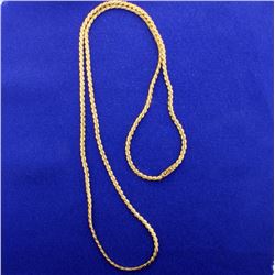 25 1/2inch 18K Flat S Link Neck Chain