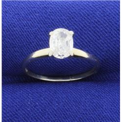 3/4ct Oval Diamond Solitaire Ring