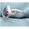 Image 2 : Amethyst Waterfall Ring with Diamonds