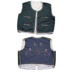 Plains Indian Partially Beaded Vest