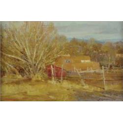 John Encinias, Oil on Board