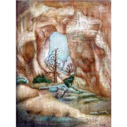 Archie Musick, Tempera on Panel, Brooadmoor Academy