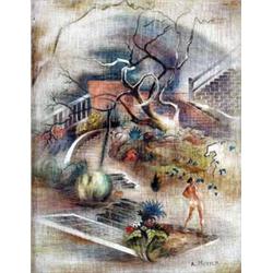 Archie Musick, Tempera on Panel, Brooadmoor Academy