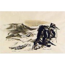 Boardman Robinson, Ink Wash, Broadmoor Academy