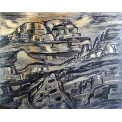 Tabor Utley, Oil on Board, Broadmoor Academy