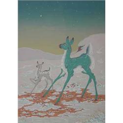 Woody Crumbo, Silk Screen