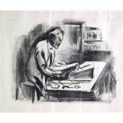 Ward Lockwood, Lithograph, Broadmoor Academy