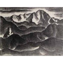 Tabor Utley, Lithograph, Broadmoor Academy