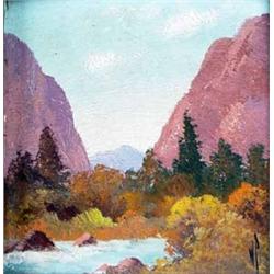 Willard Page, Oil on Board