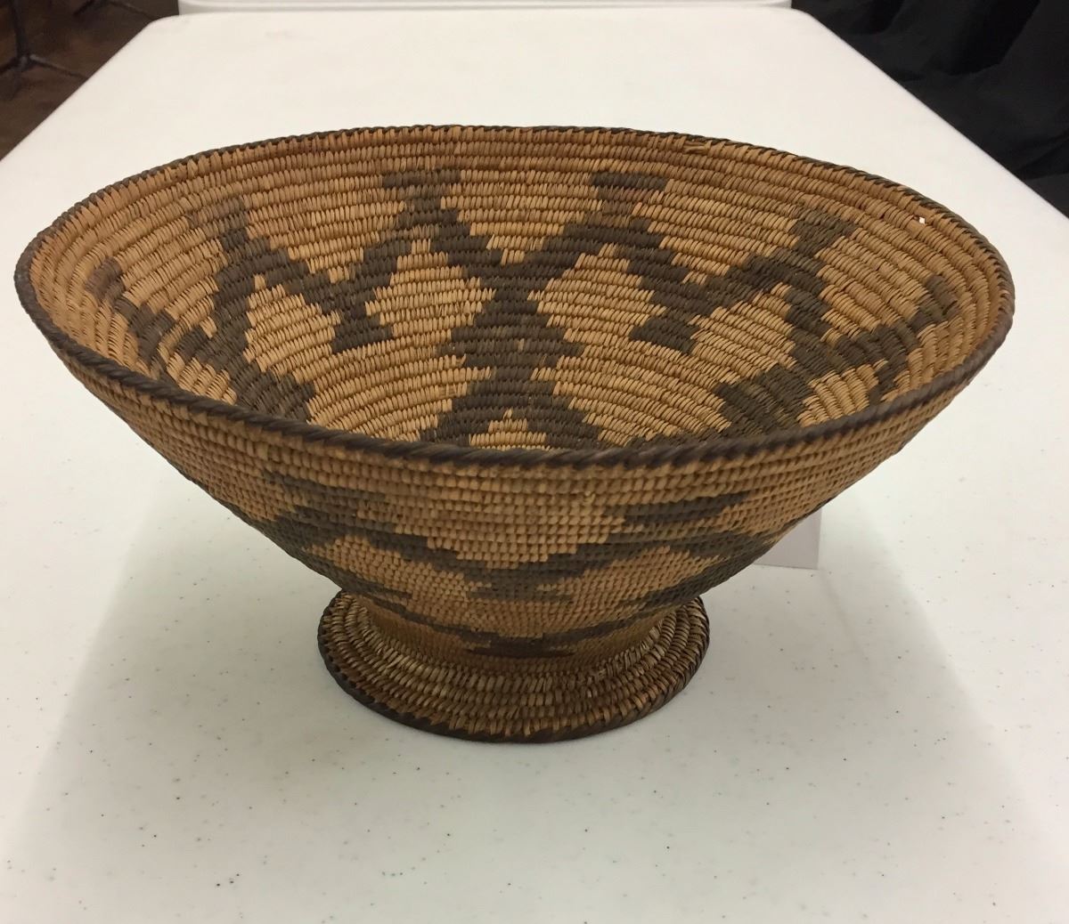 Unique Vintage Pima Pedestal Basket