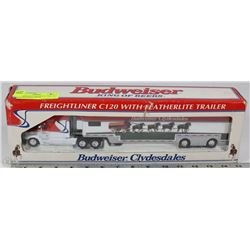 BUDWEISER CLYDESDALES DIE CAST FREIGHTLINER TRUCK