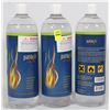 Image 1 : LOT OF THREE PATIOGLO BIO-FUEL GEL BOTTLES