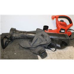 BLACK & DECKER LEAF BLOWER WITH ALL ACCESSORIES