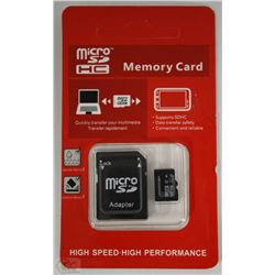 NEW 32GB MICRO SD CARD WITH ADAPTOR