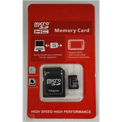 NEW 32GB MICRO SD CARD WITH ADAPTOR