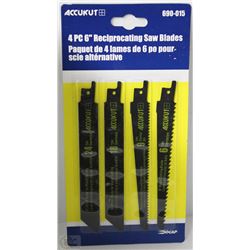 NEW 4PC 6" RECIPROCATING SAW BLADE SET
