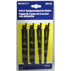 NEW 4PC 6" RECIPROCATING SAW BLADE SET