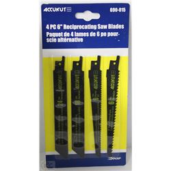 NEW 4PC 6" RECIPROCATING SAW BLADE SET