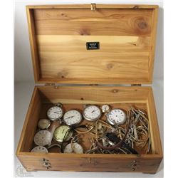 ESTATE DOVETAIL WOODEN BOX WITH ASSORTED POCKET-