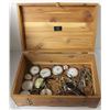 Image 1 : ESTATE DOVETAIL WOODEN BOX WITH ASSORTED POCKET-