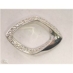#6-STERLING SILVER DIAMOND PENDANT