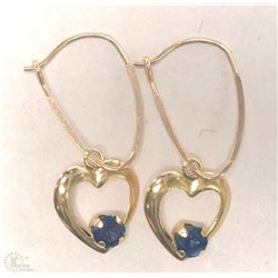 #11-10KT YELLOW GOLD SAPPHIRE HEART-SHAPED