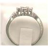 Image 3 : #12-STERLING SILVER 7 DIAMOND RING