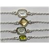 Image 2 : #18-STERLING SILVER GEMSTONE NECKLACE
