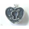 Image 1 : #43-STERLING SILVER HEART-SHAPED PERSONA PENDANT