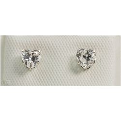 #50-14KT WHITE GOLD WITH 10KT BACK HEART-SHAPED