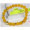 Image 1 : #16-YELLOW TOPAZ BEAD BRACELET 7.5"