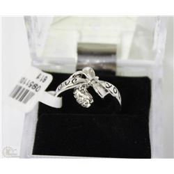 LOVE HEART SILVER PLATED  RING