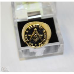 GOLD TONE BAND OF BROTHERS RING