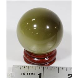 #40-TIGER EYE QUART CRYSTAL SPHERE BALL