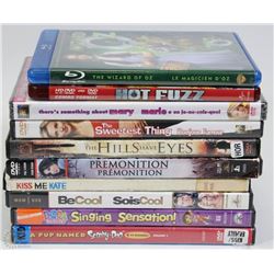 BOX OF ASSORTED DVDS INCL WIZARD OF OZ,