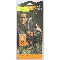 NEW GERBER SCOUT SURVIVAL KNIFE