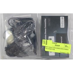 MP3 VIDEO AND WIRELESS STEREO TRANSMITTER